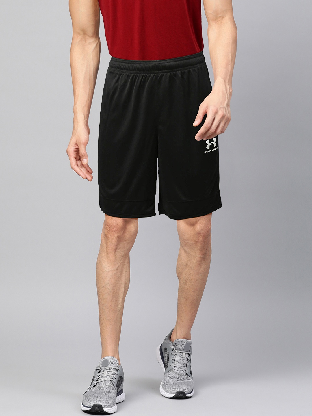 

UNDER ARMOUR Men Black Challenger III Knit Solid Sports Shorts