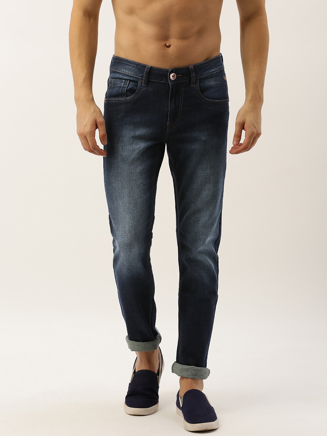 

Flying Machine Men Blue Jackson Skinny Fit Low-Rise Clean Look Stretchable Jeans
