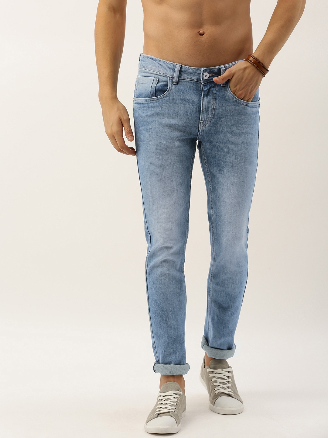 

Flying Machine Men Blue Jackson Skinny Fit Low-Rise Clean Look Stretchable Jeans