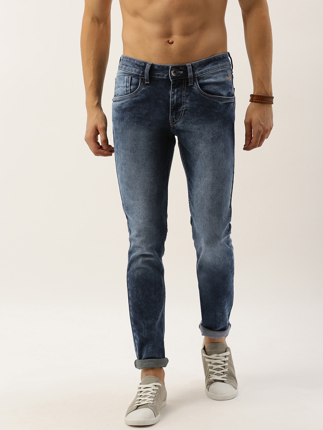 

Flying Machine Men Blue Jackson Skinny Fit Low-Rise Clean Look Stretchable Jeans