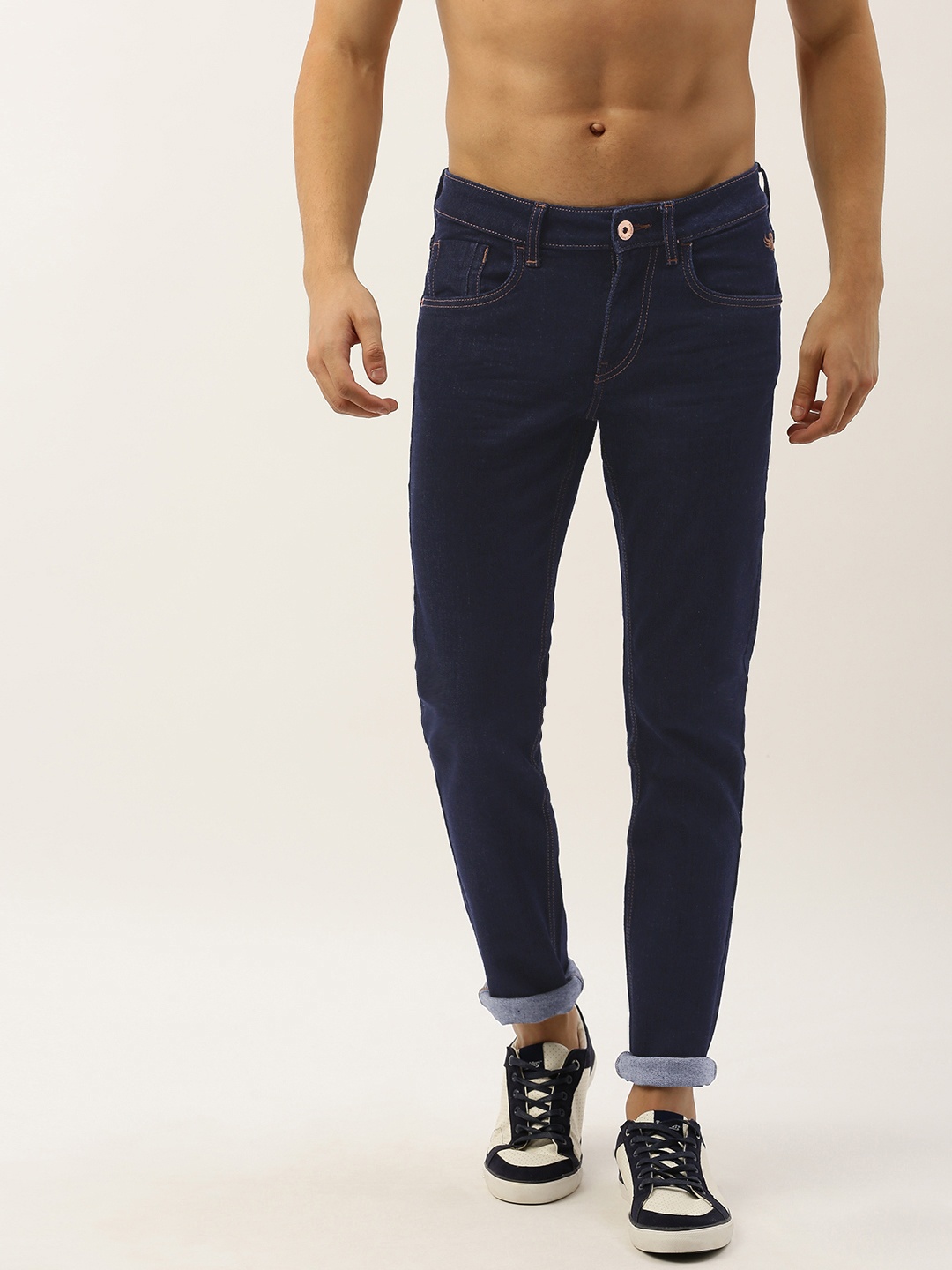 

Flying Machine Men Blue Jackson Skinny Fit Low-Rise Clean Look Stretchable Jeans