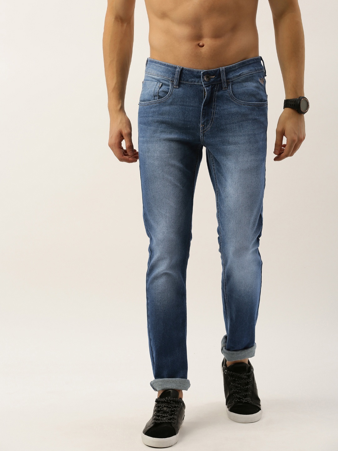 

Flying Machine Men Blue Jackson Skinny Fit Low-Rise Clean Look Stretchable Jeans