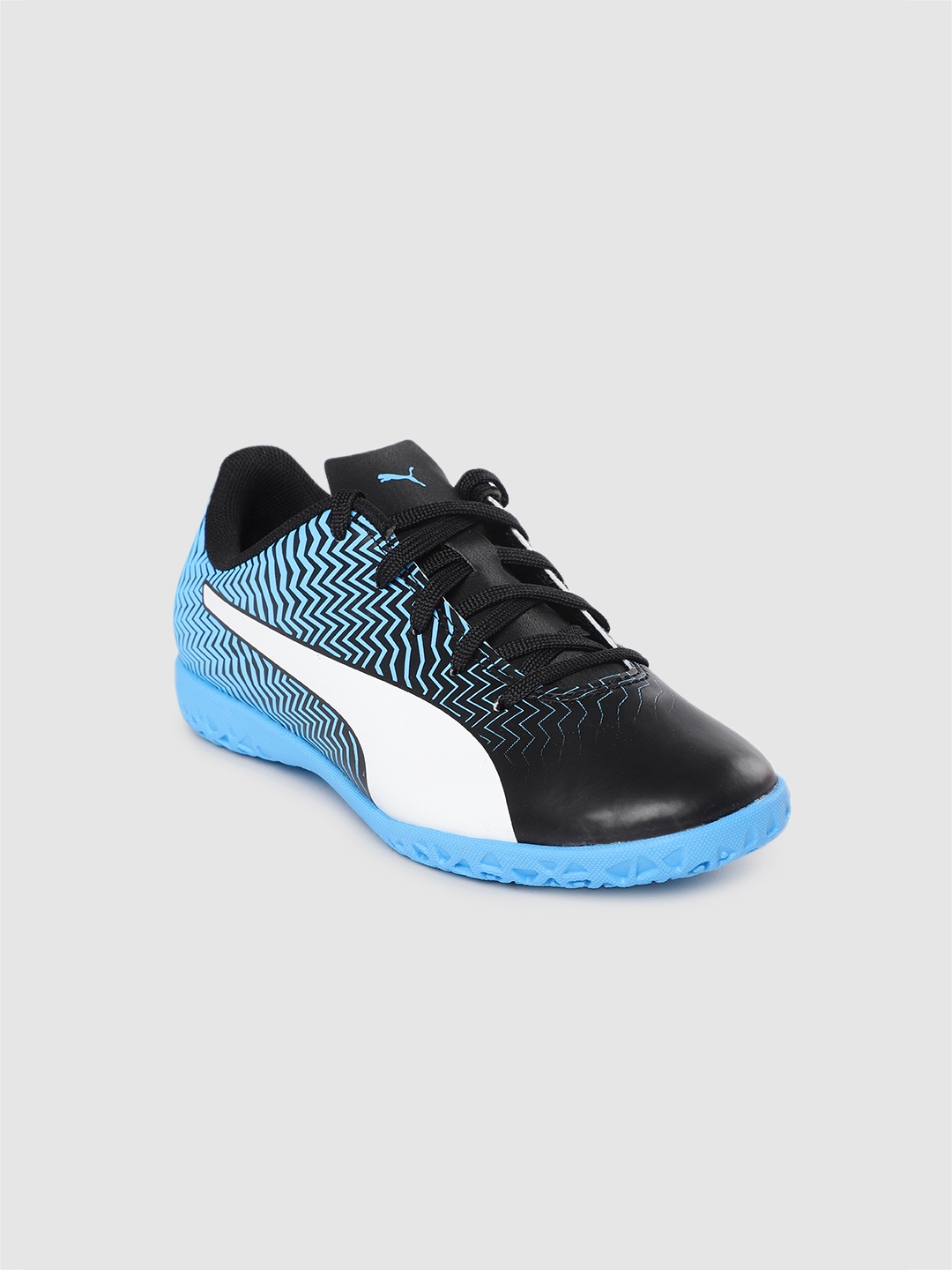 

Puma Unisex Blue & Black Rapido II IT Youth Football Shoes