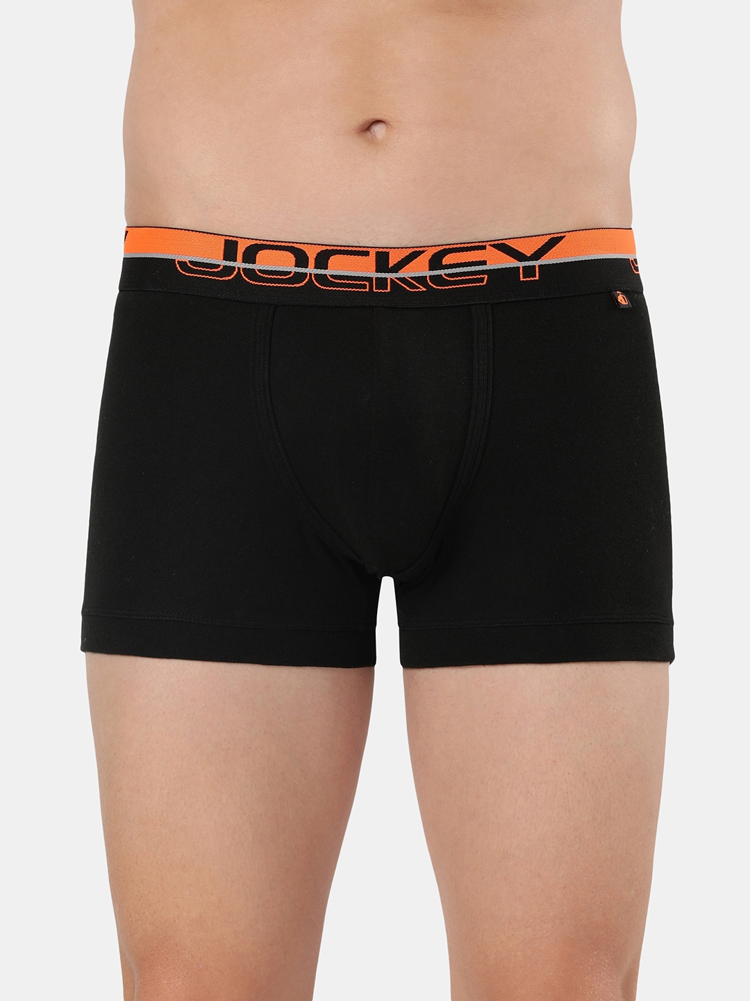

Jockey Men Assorted Solid Super Combed Cotton Trunks FP03-0105, Black