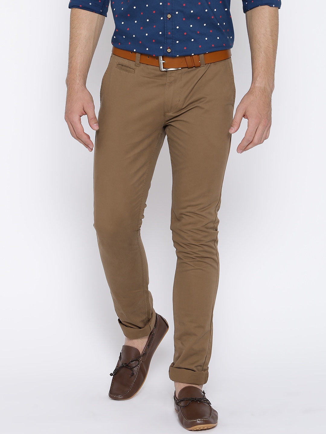 

U.S. Polo Assn. Brown Slim Fit Casual Trousers
