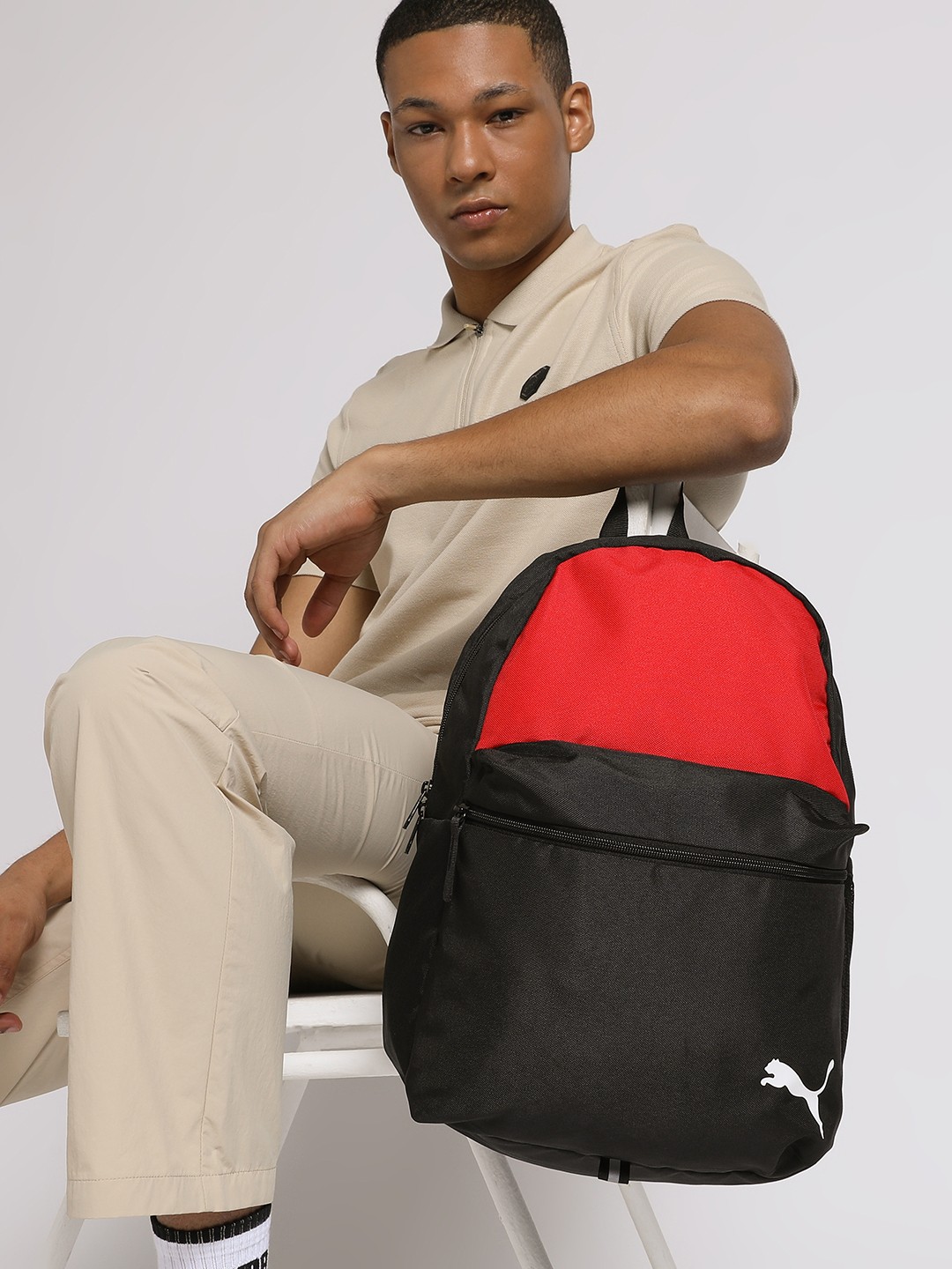 

Puma Unisex Red & Black Colourblocked teamGOAL 23 Backpack