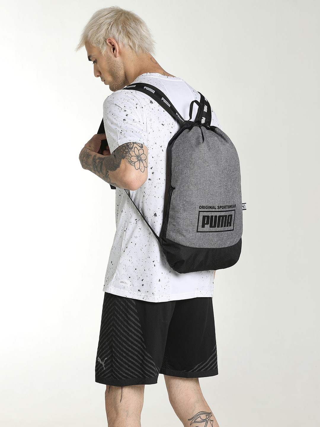 

PUMA Sole Smart Drawstring Bag, Grey