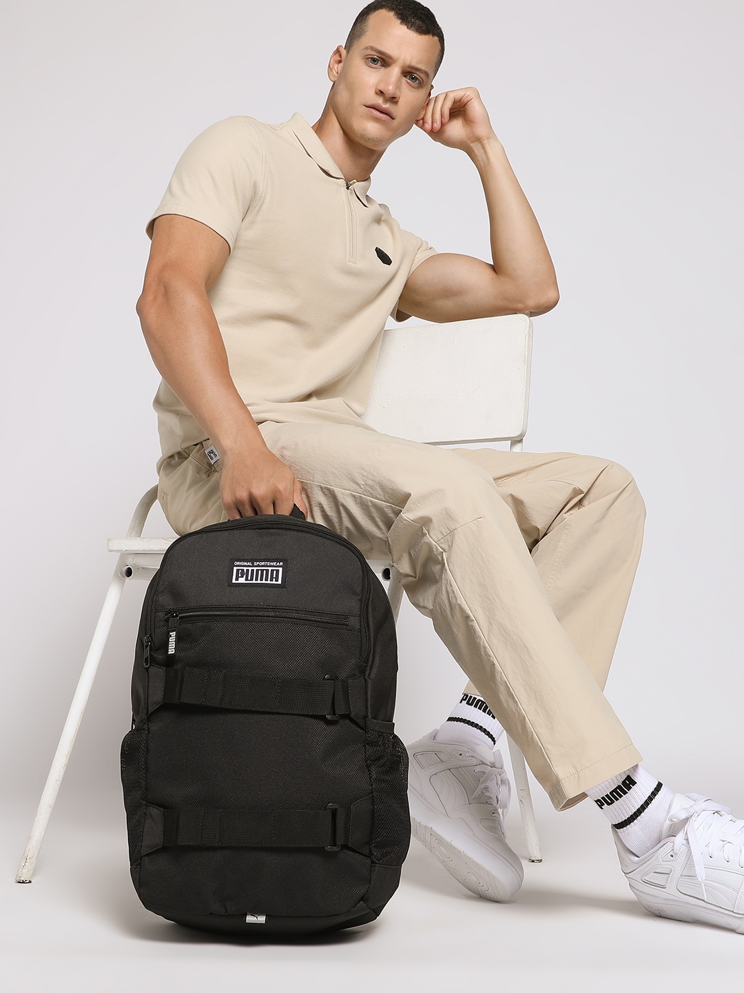 

Puma Unisex Black Solid Deck Backpack
