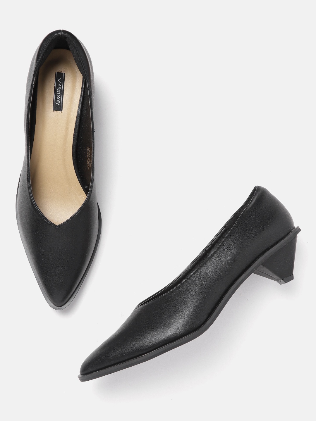 

Allen Solly Women Black Solid Pumps