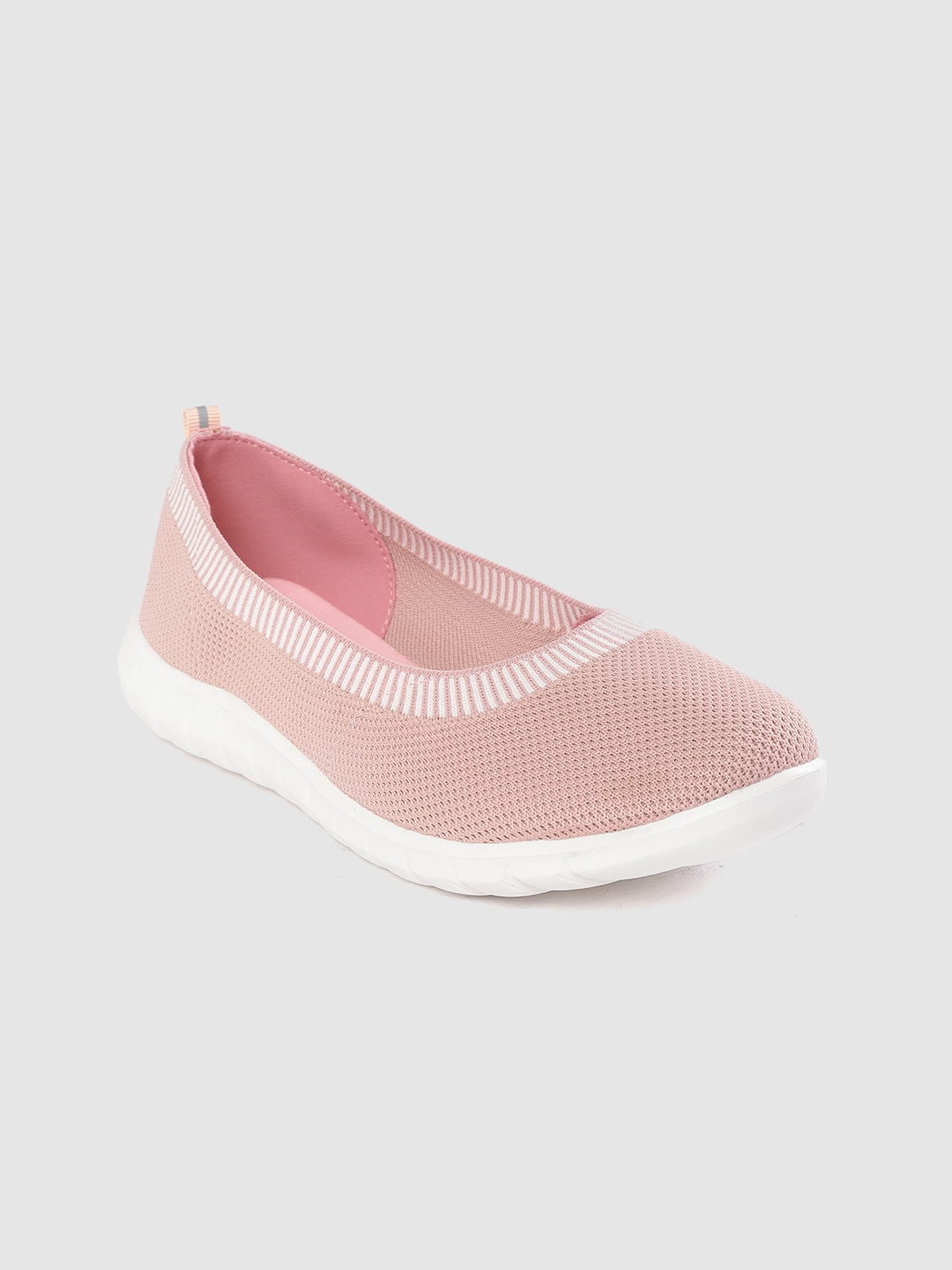 

Allen Solly Women Dusty Pink Woven Design Slip-Ons