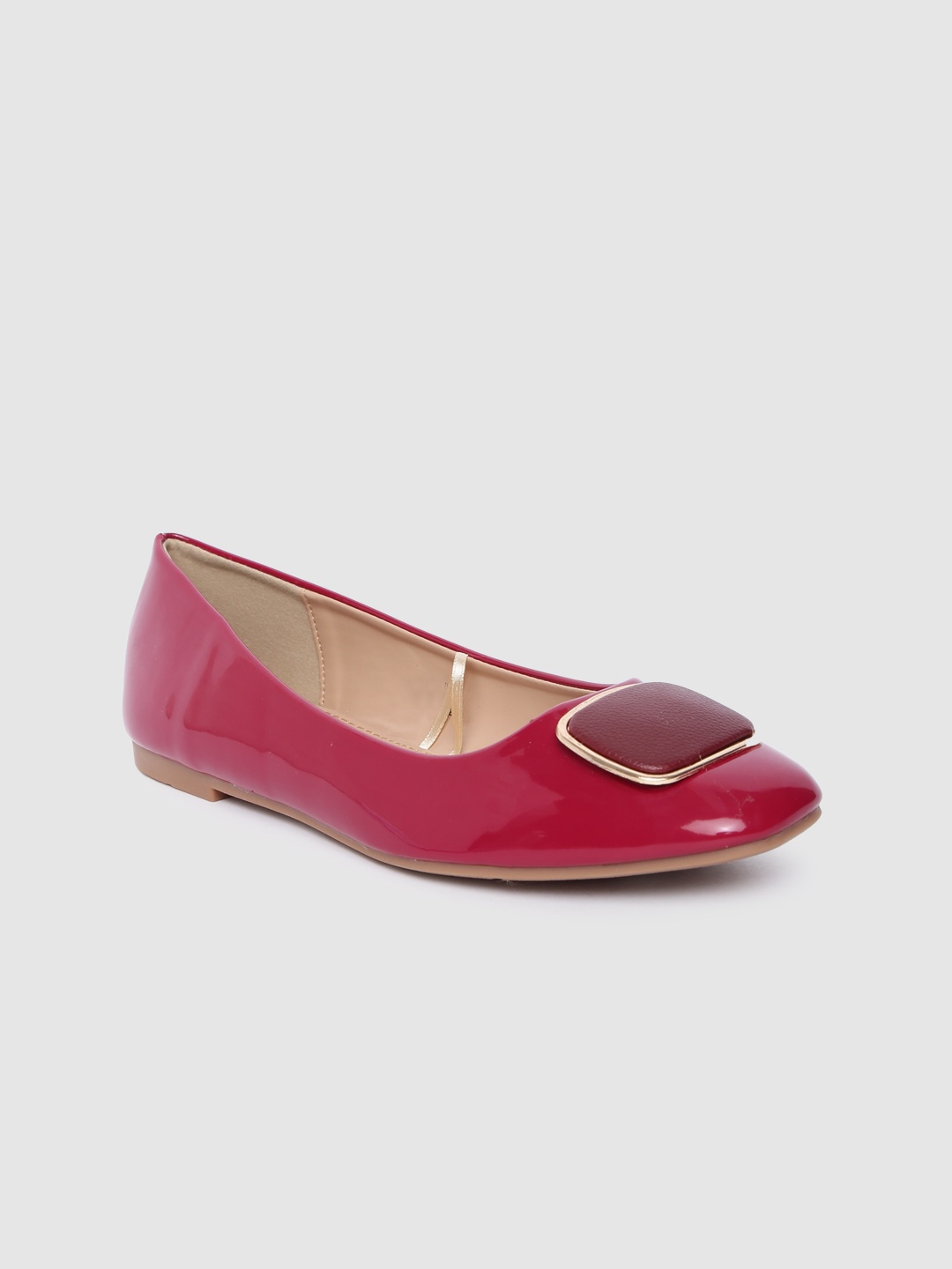 

Allen Solly Women Burgundy Embellished Ballerinas