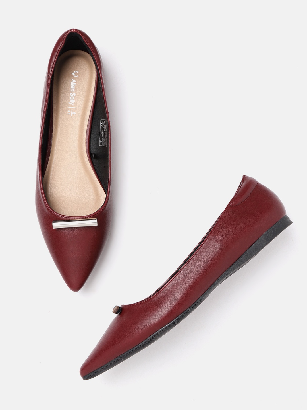 

Allen Solly Women Maroon Solid Ballerinas