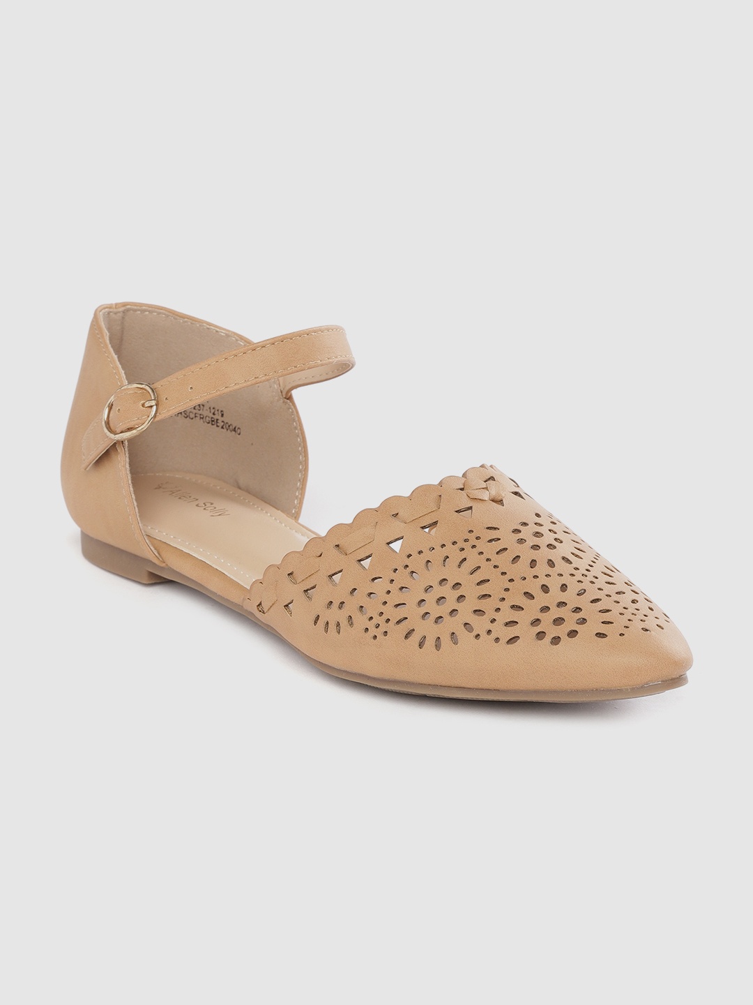 

Allen Solly Women Brown Laser Cut Flats