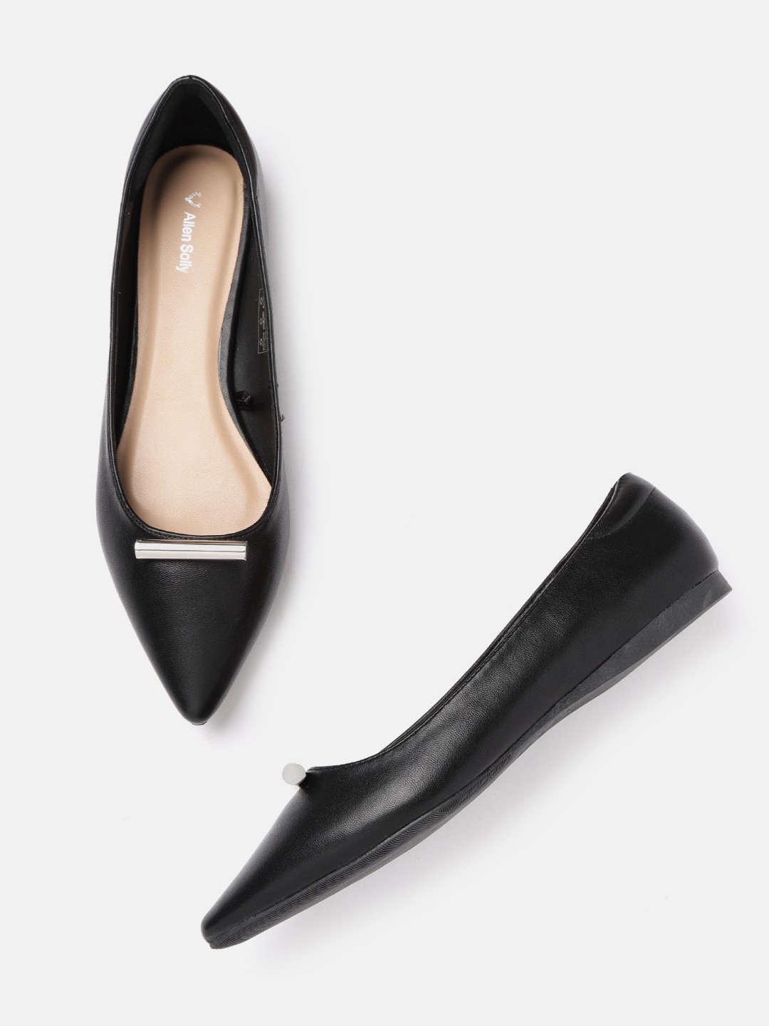 

Allen Solly Women Black Solid Ballerinas