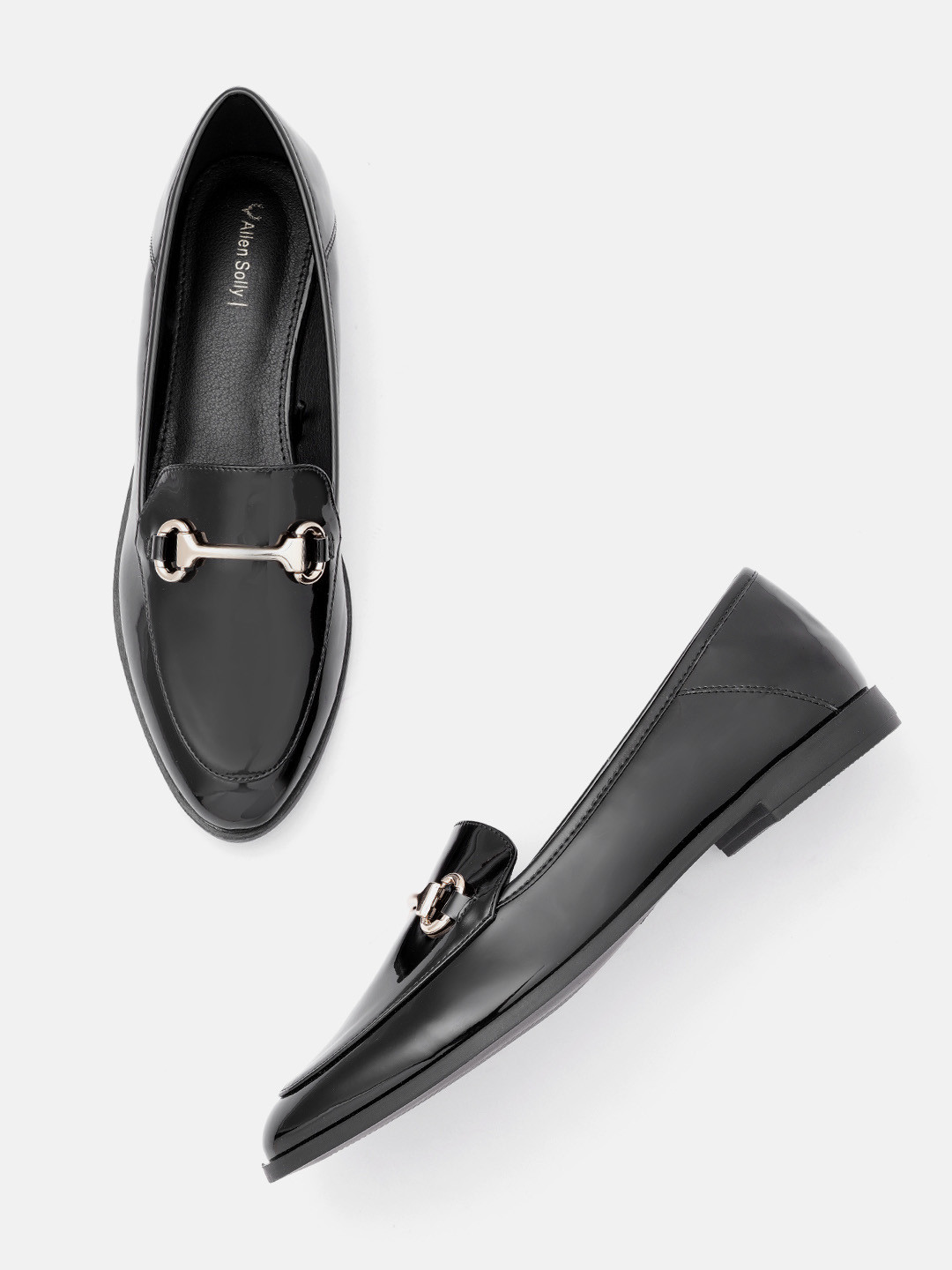 

Allen Solly Women Black Horsebit Loafers