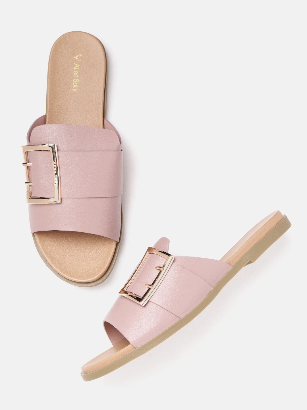 

Allen Solly Women Dusty Pink Solid Mules