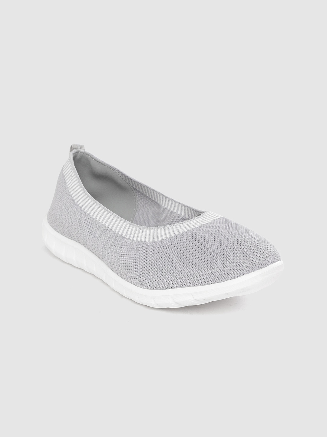 

Allen Solly Women Grey Woven Design Slip-On Sneakers