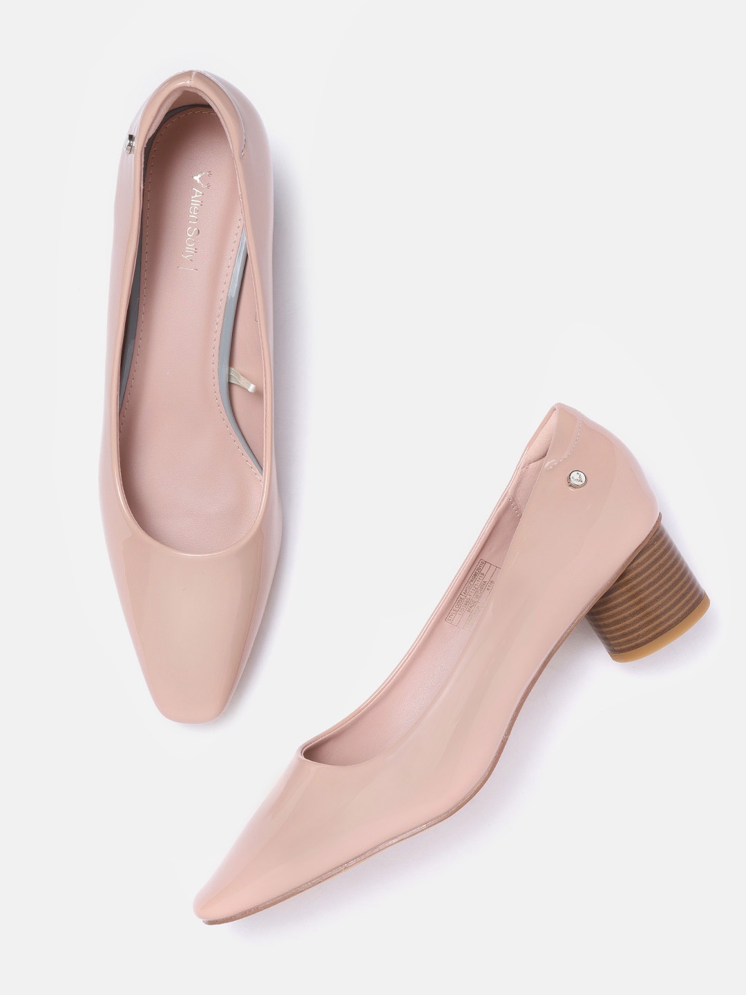 

Allen Solly Women Peach-Coloured Solid Pumps