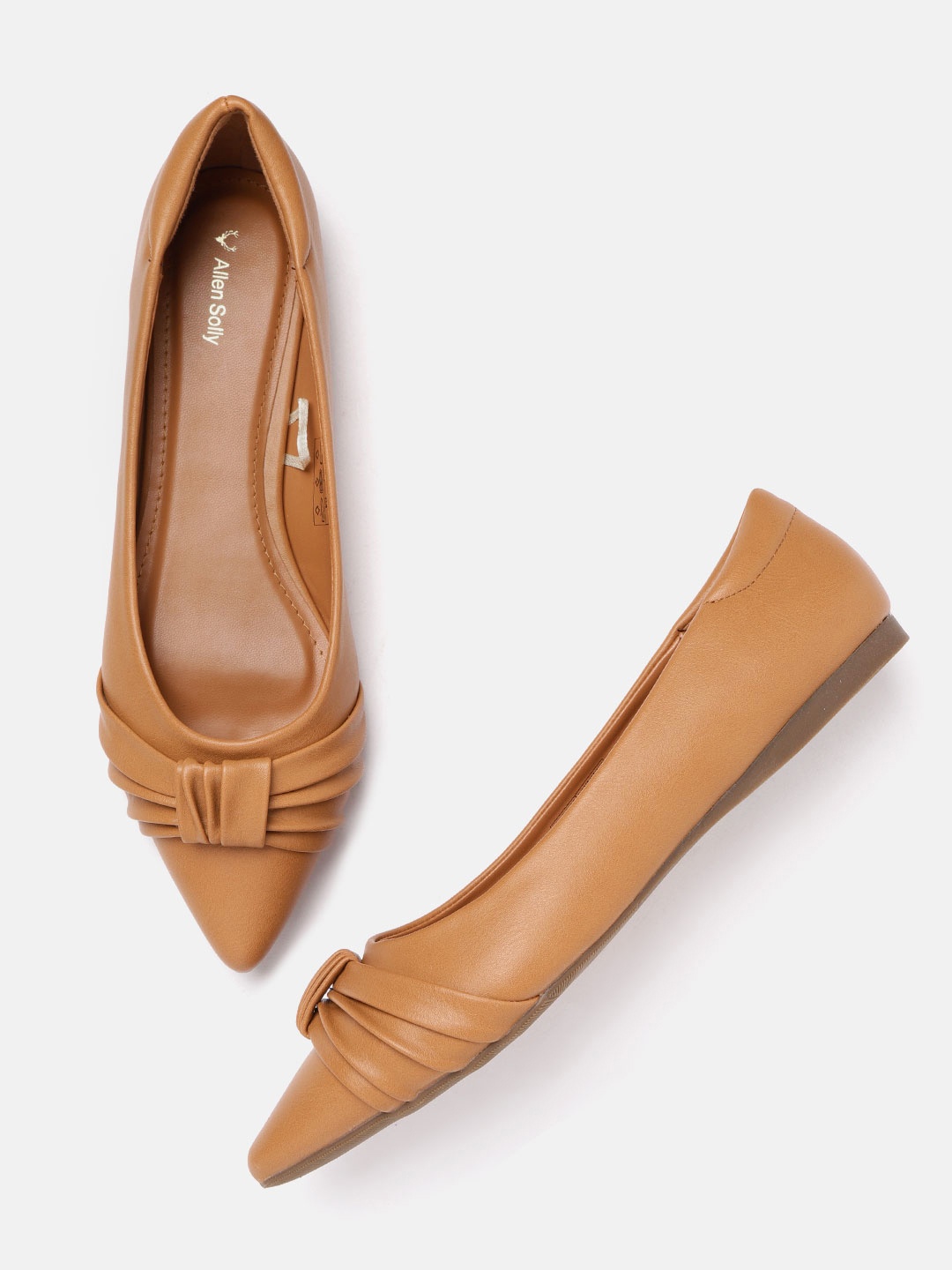 

Allen Solly Women Tan Brown Solid Ballerinas