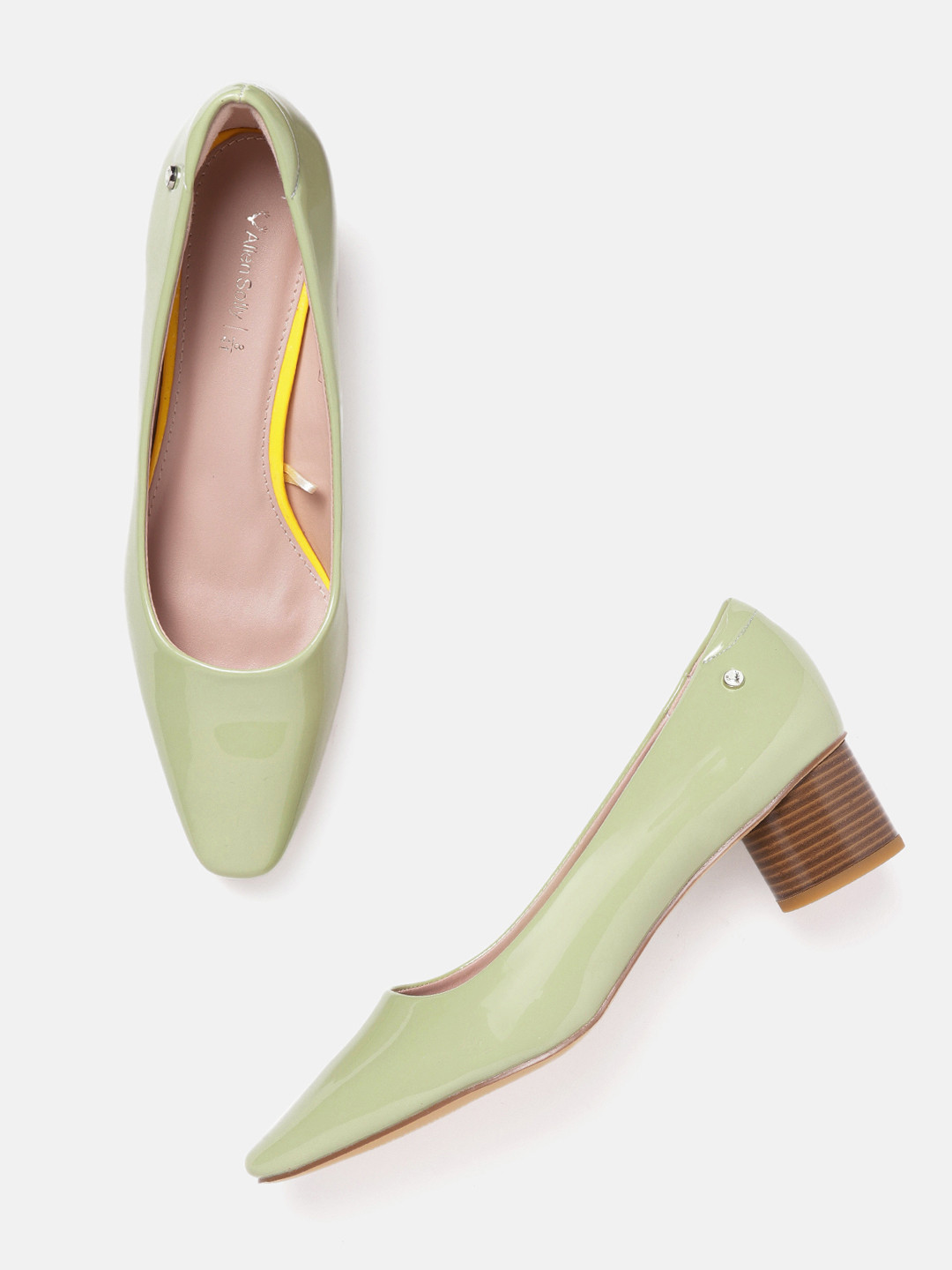 

Allen Solly Women Mint Green Solid Pumps
