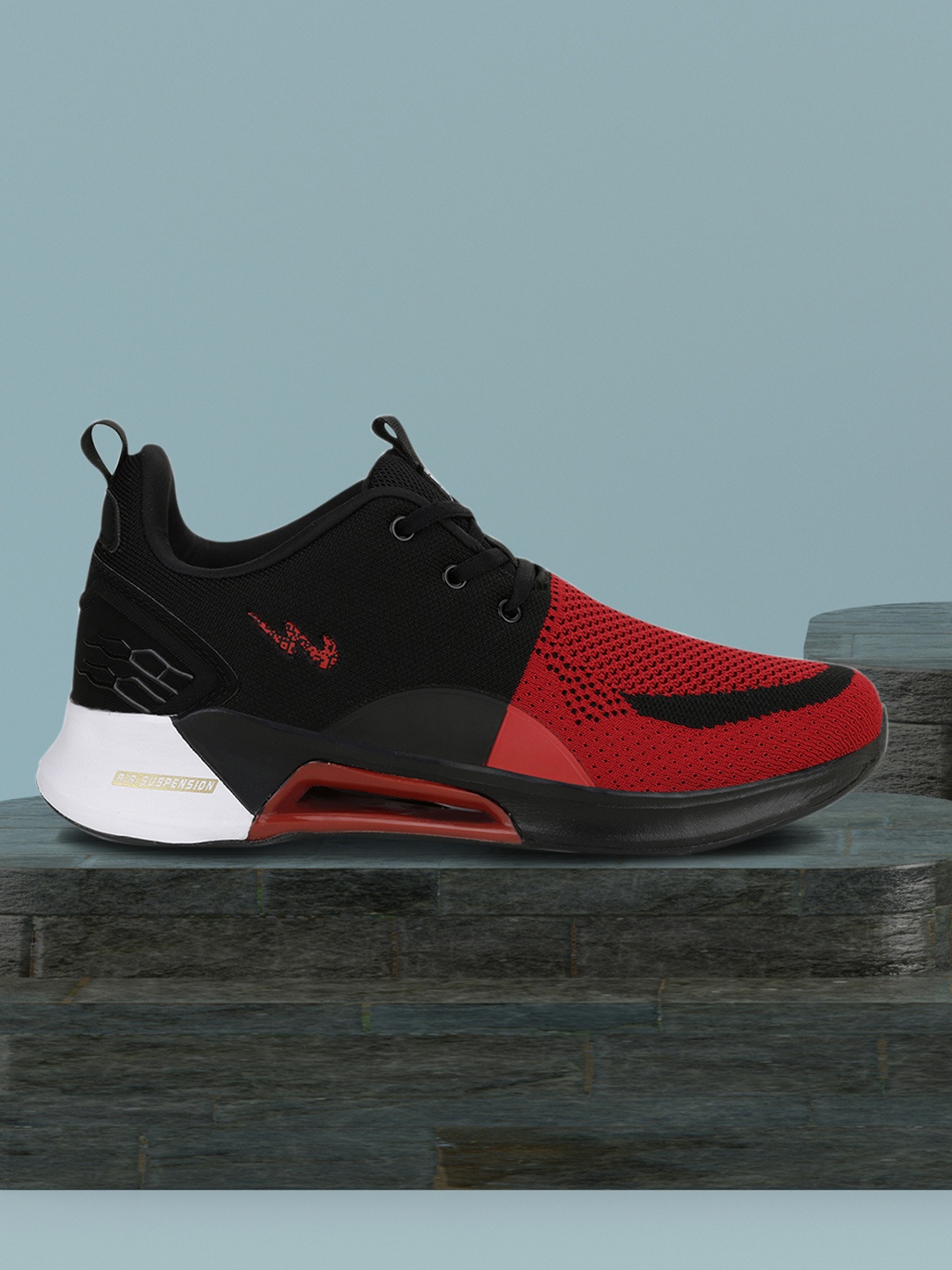 

Campus Men Red Mesh Running Shoes