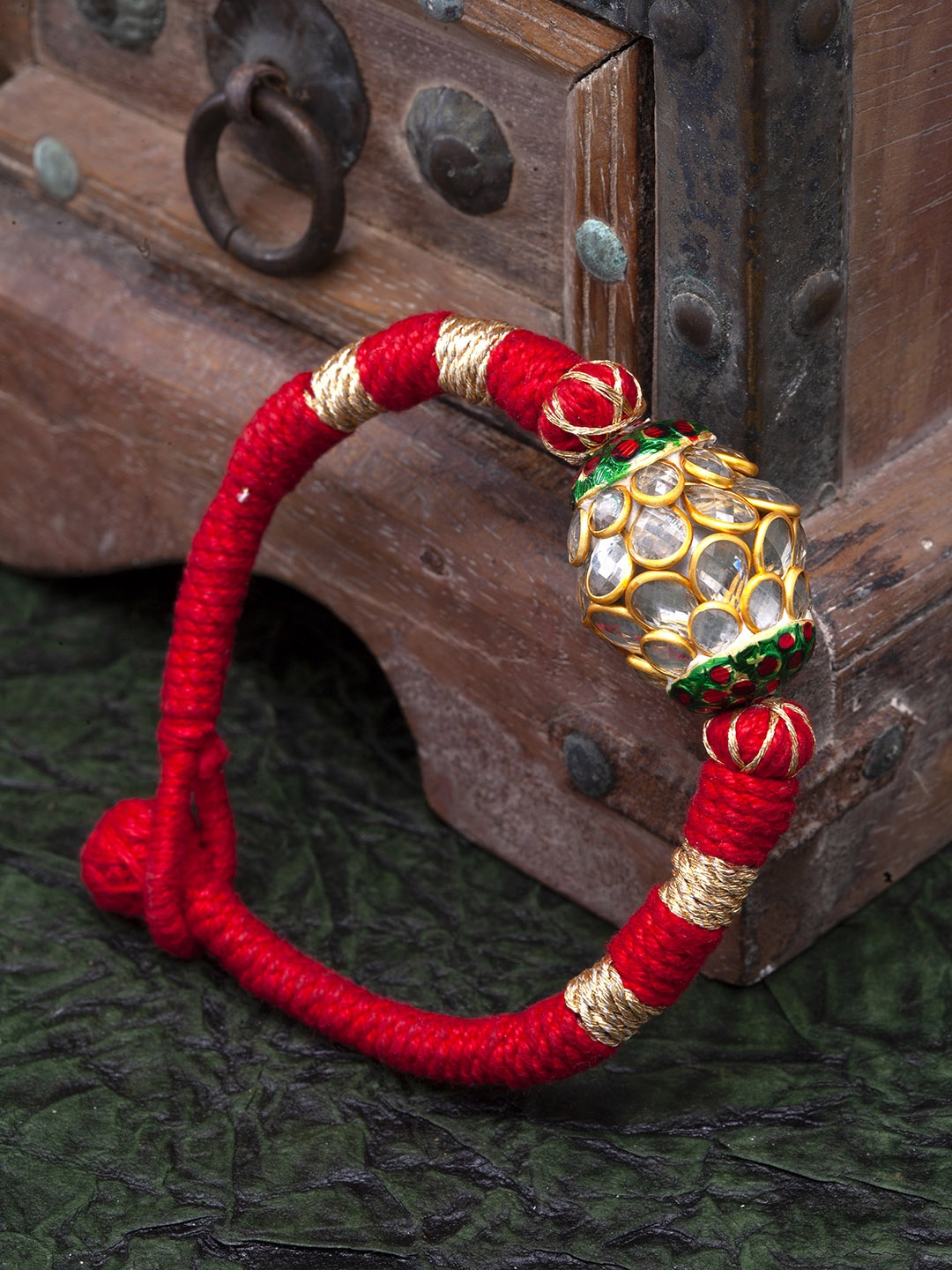 

DUGRISTYLE Red & Gold-Plated Bracelet