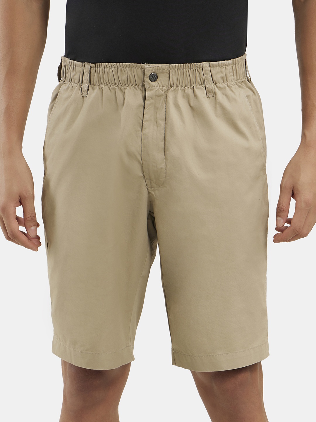 

Jockey Combed Mercerised Cotton Woven Straight Fit Shorts with Side Pockets-1203, Brown