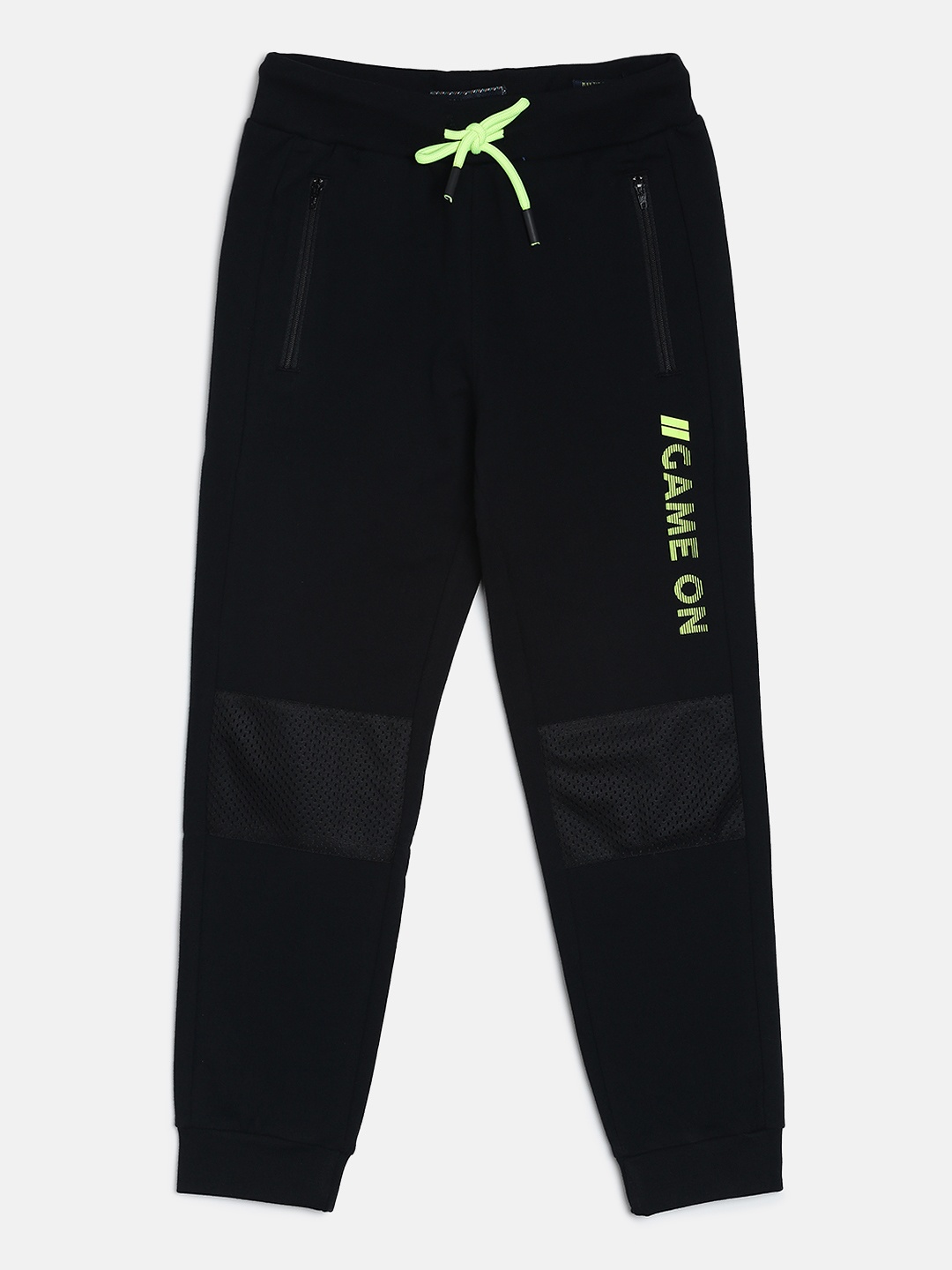 

Indian Terrain Boys Black Solid Joggers