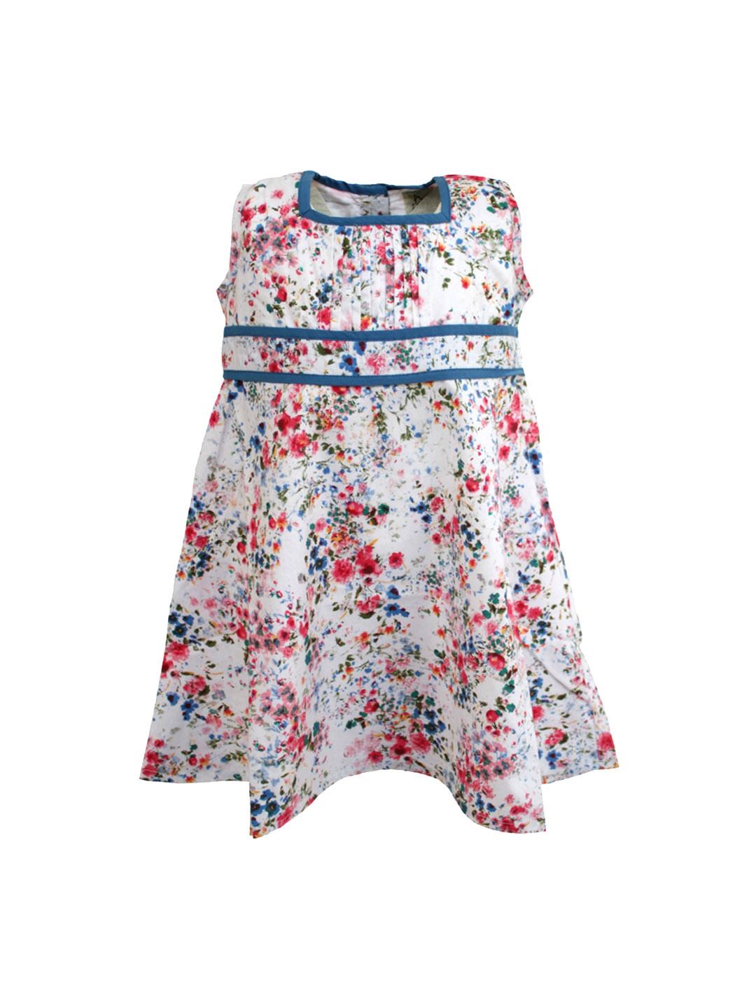 

A Little Fable Girls White Printed Fit & Flare Dress