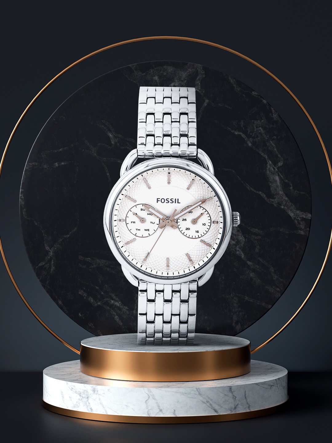 

Fossil Women Off-White Multifunction Dial Watch ES3712I