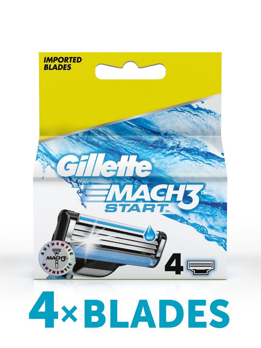 

Gillette Men Mach3 Start Razor Blades - 4 Cartridges, Blue