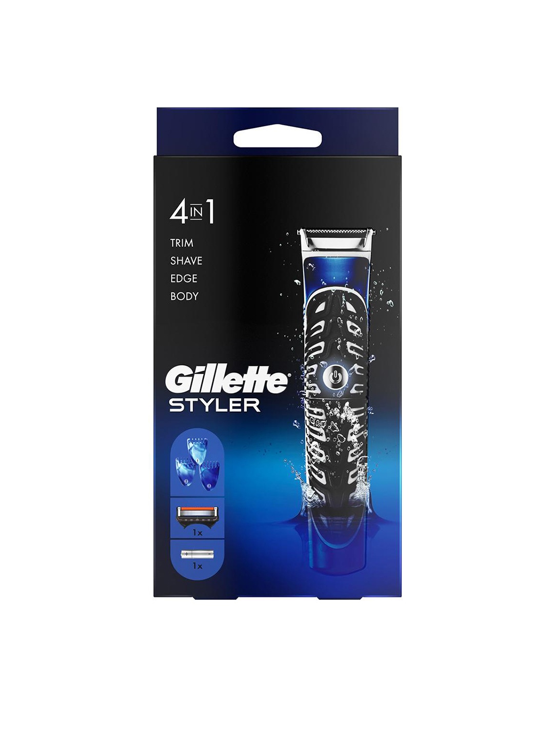 

Gillette Fusion Proglide 4-in-1 Styler for Shaving, Beard-Shaping & Body Hair Trimming, Blue