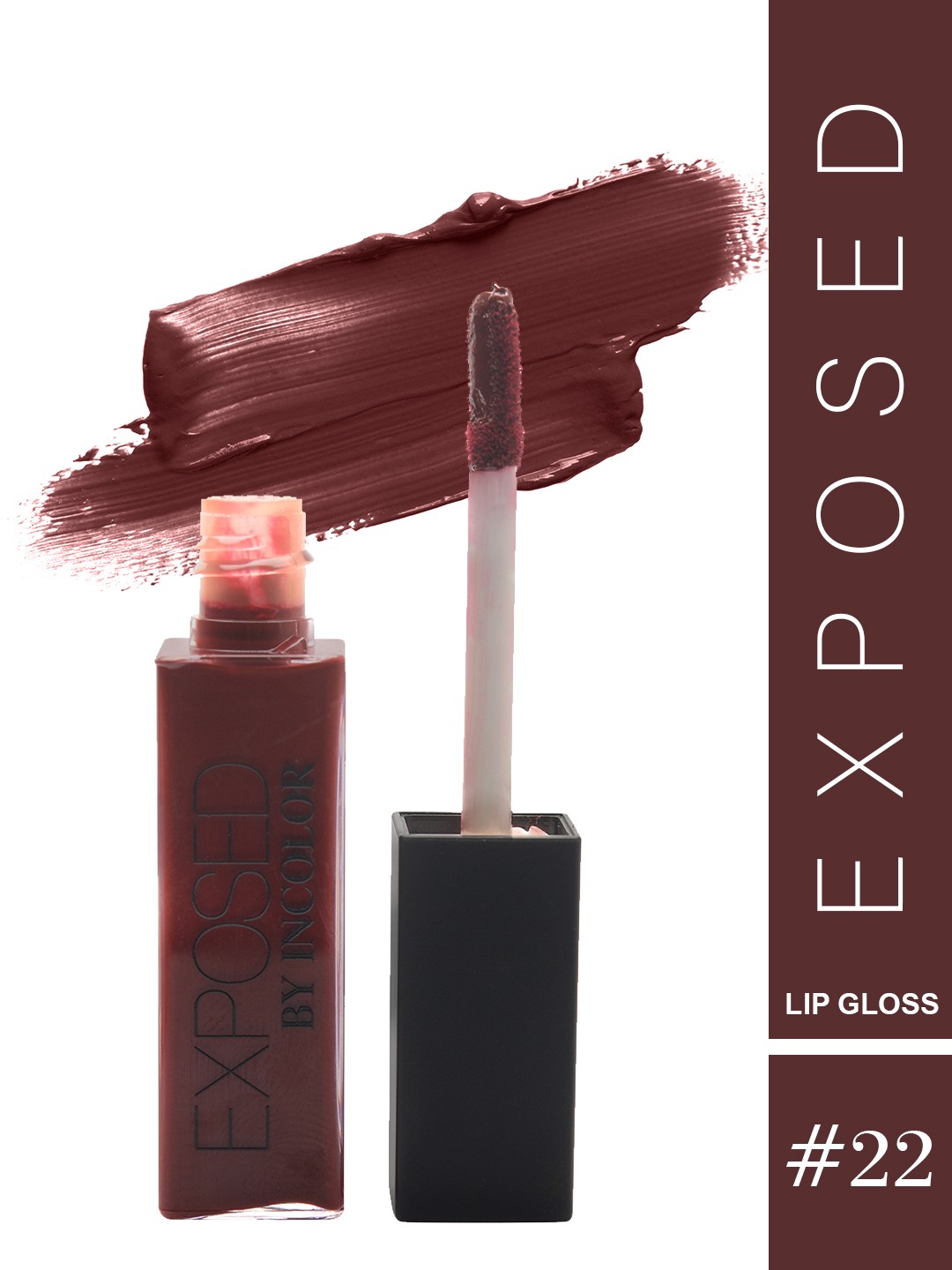 

INCOLOR Exposed Soft Matte 22 MIAMI Lip Gloss 6ml, Maroon