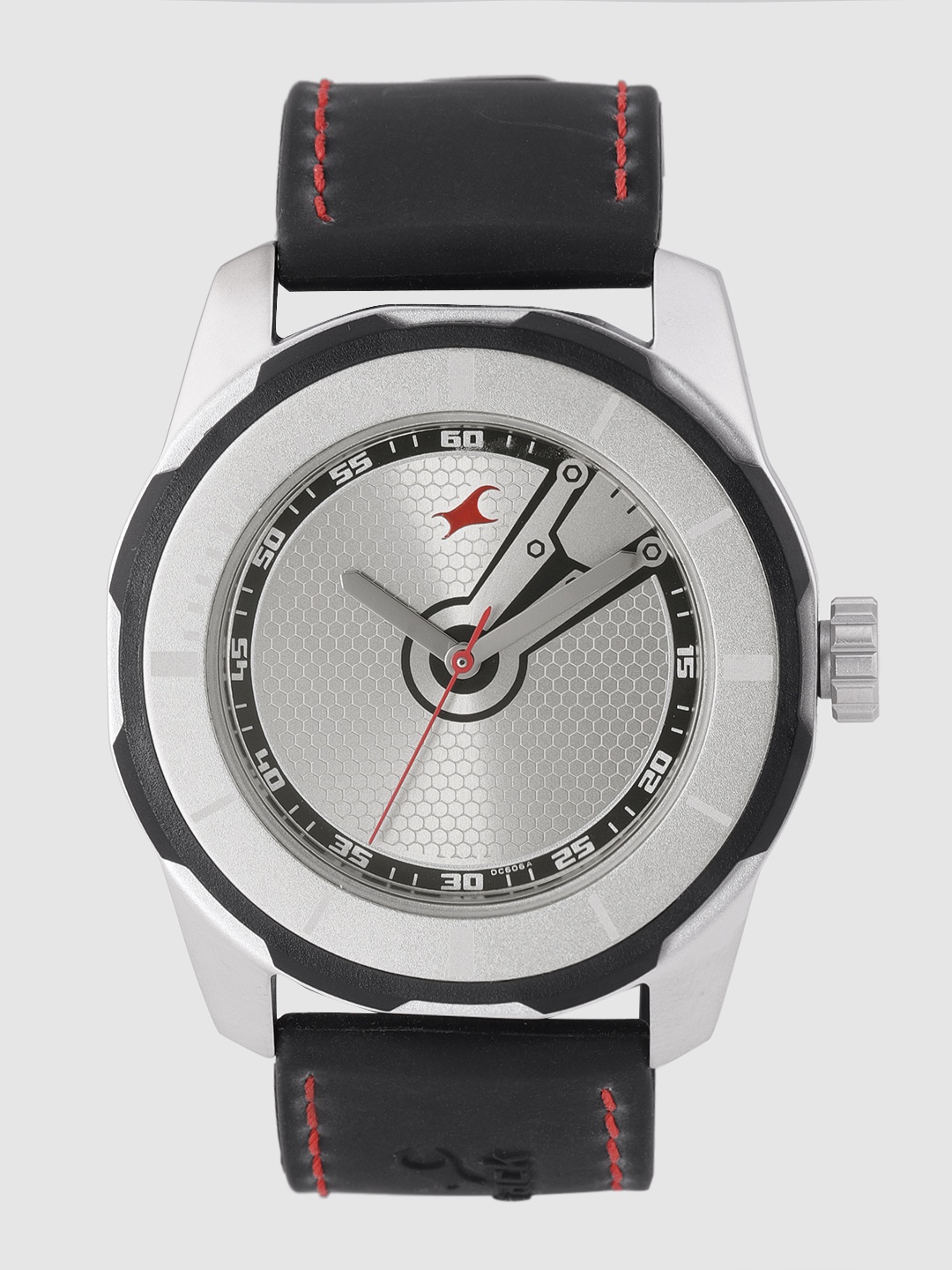 

Fastrack Men Silver-Toned Textured Analogue Watch NL3099SP03_OR