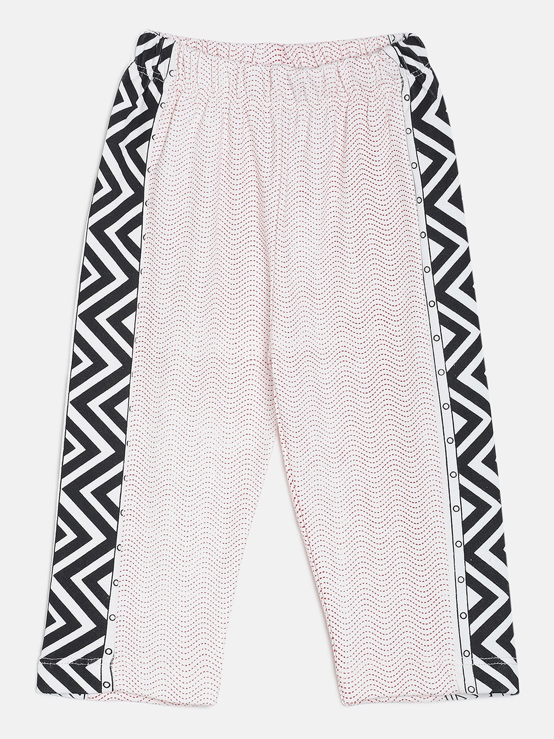 

Aomi Infant Black & off-White Striped Track Pants