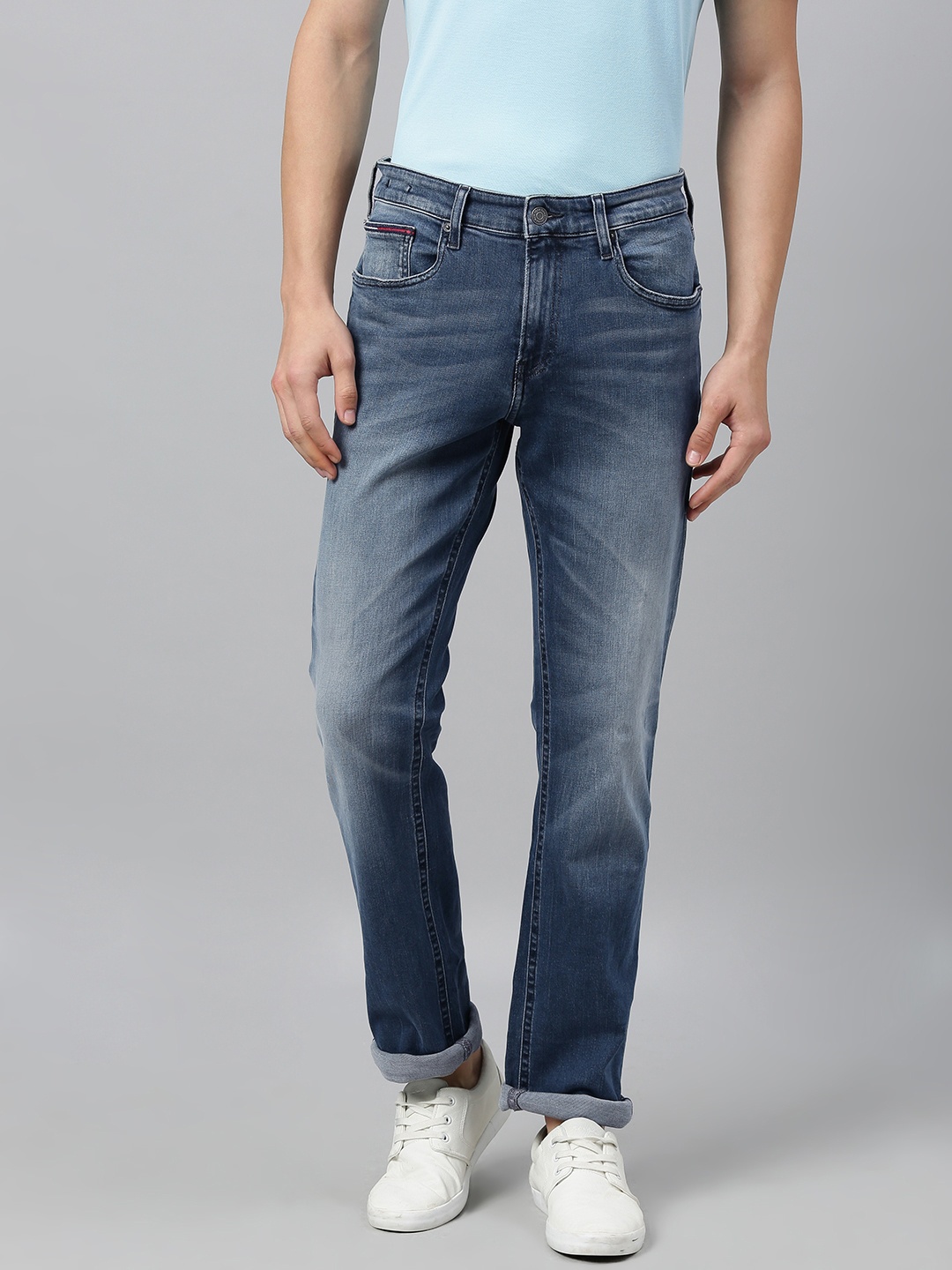 

Tommy Hilfiger Men Blue Ryan Slim Fit Mid-Rise Clean Look Stretchable Jeans