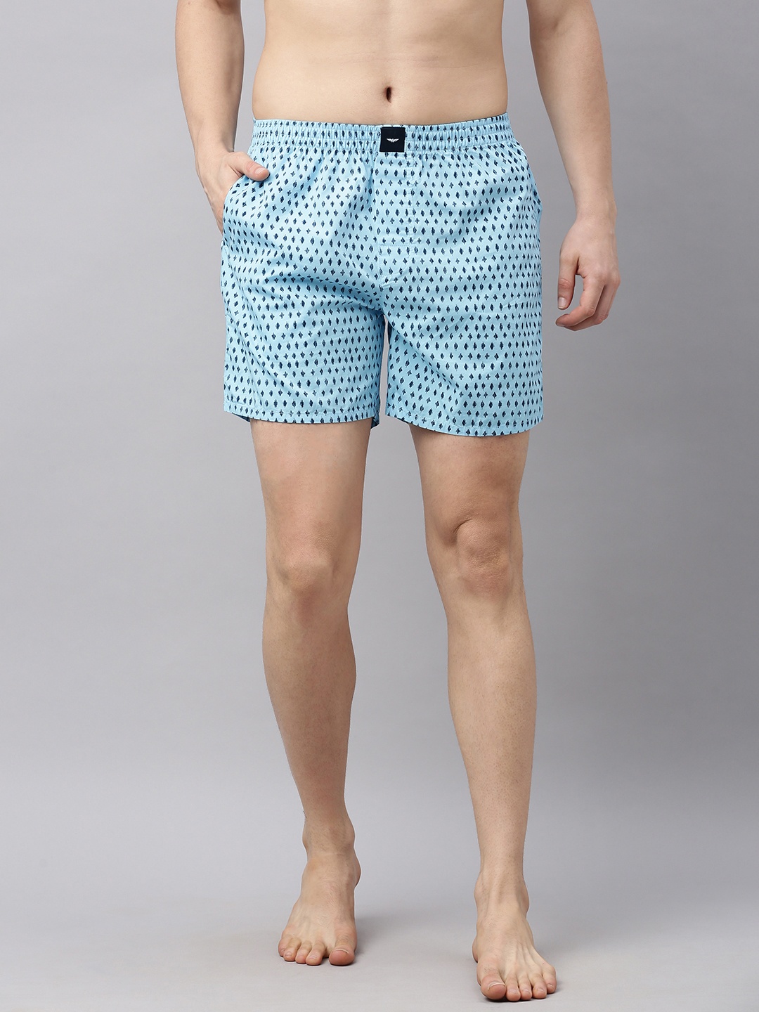 

Park Avenue Men Blue Printed Pure Cotton Boxers PZUA00494-B3