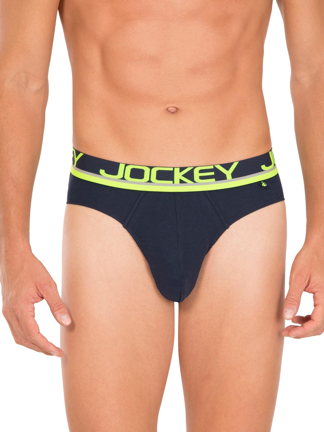 

Jockey Men Navy Solid Briefs FP02-0105, Navy blue