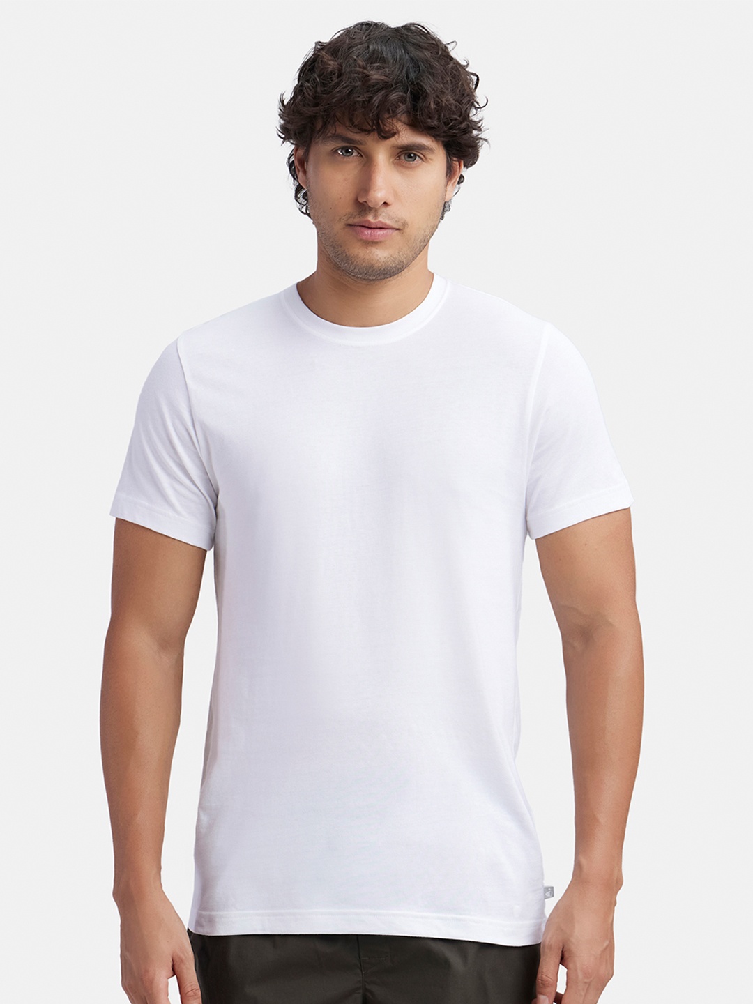 

Jockey Combed Cotton Half Sleeved Inner Tshirt-MC06, White