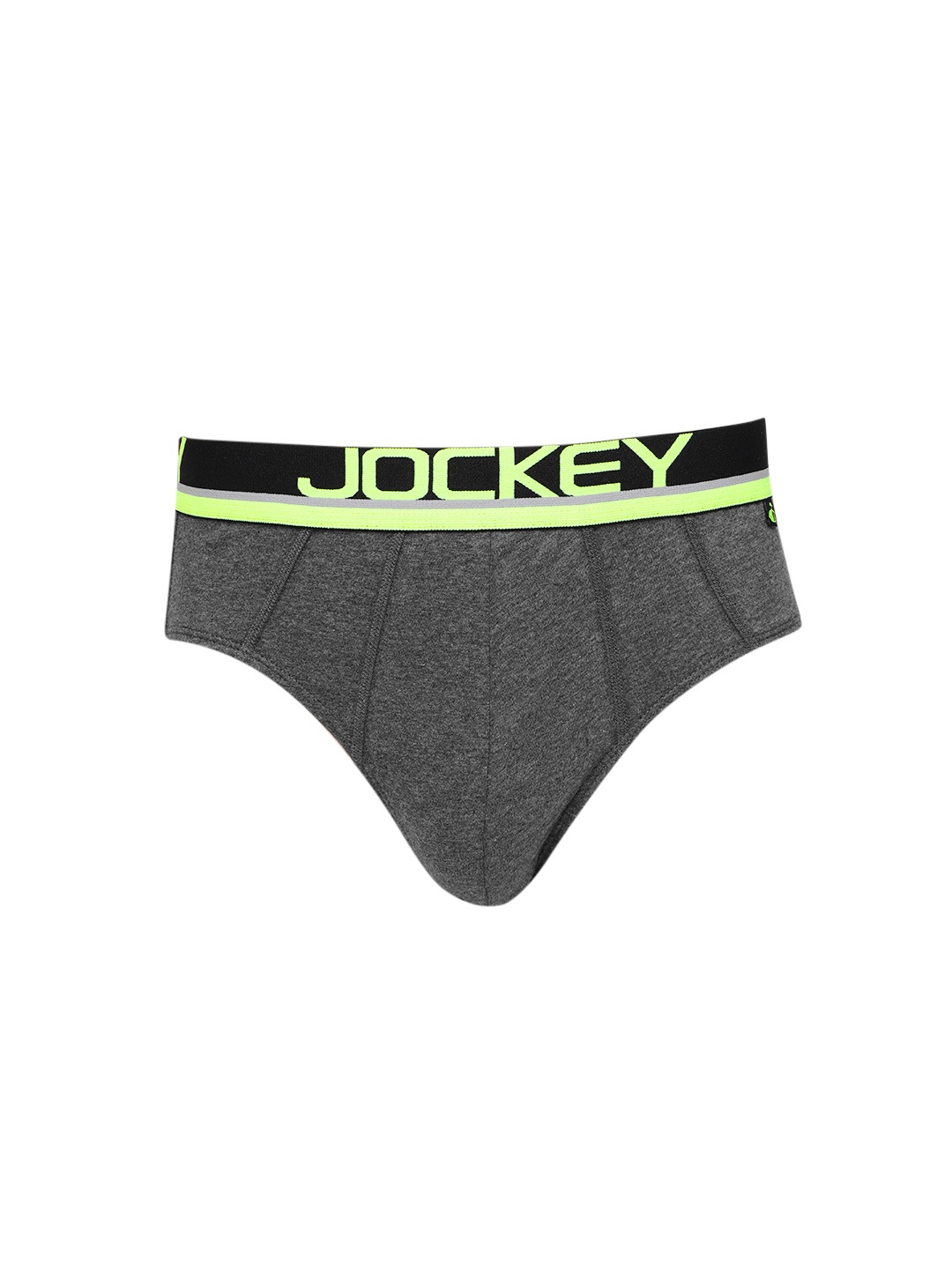 

Jockey Men Charcoal Grey Solid Briefs FP01-0105