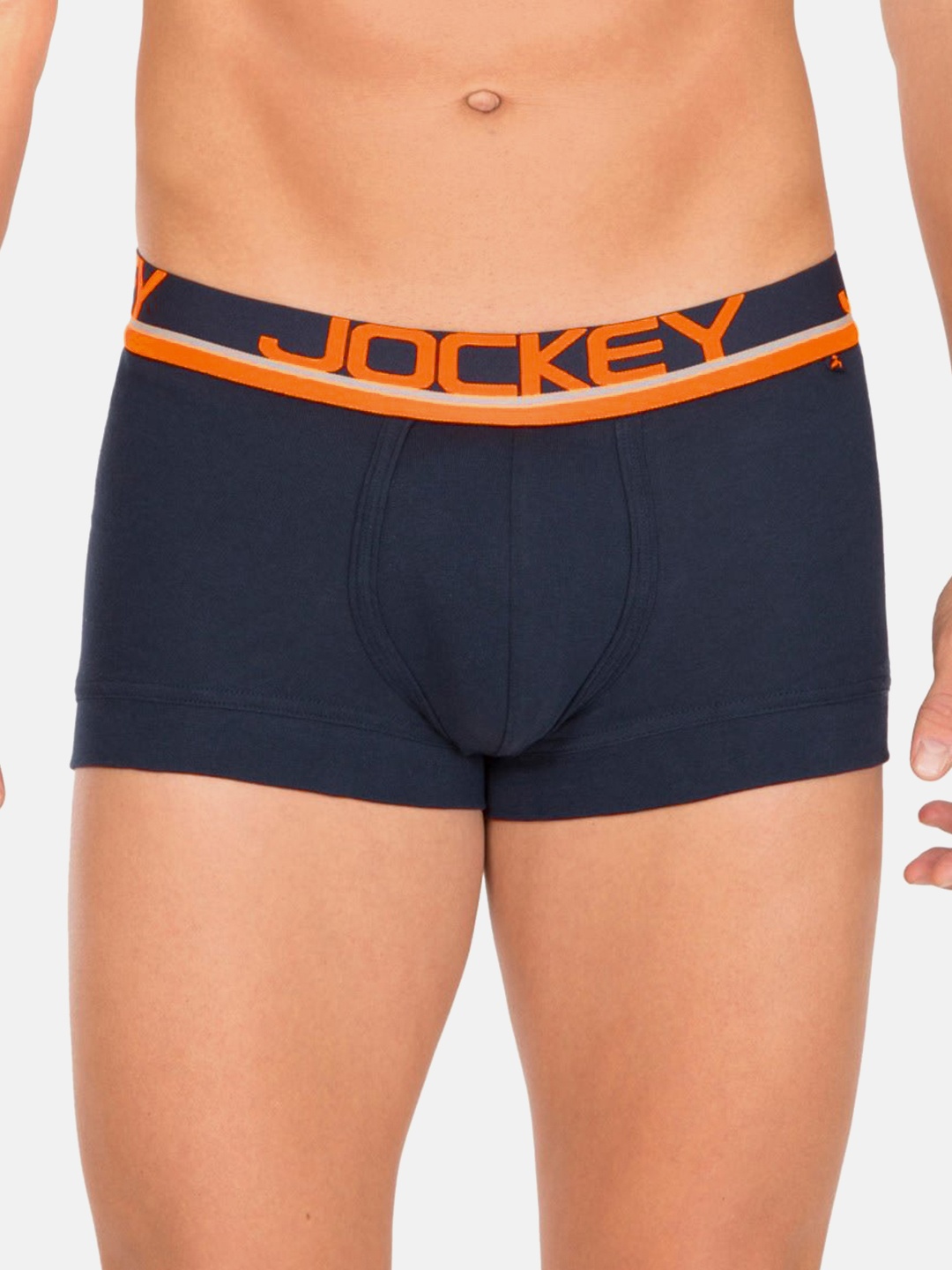 

Jockey Men Super Combed Cotton Rib Trunks FP03, Navy blue
