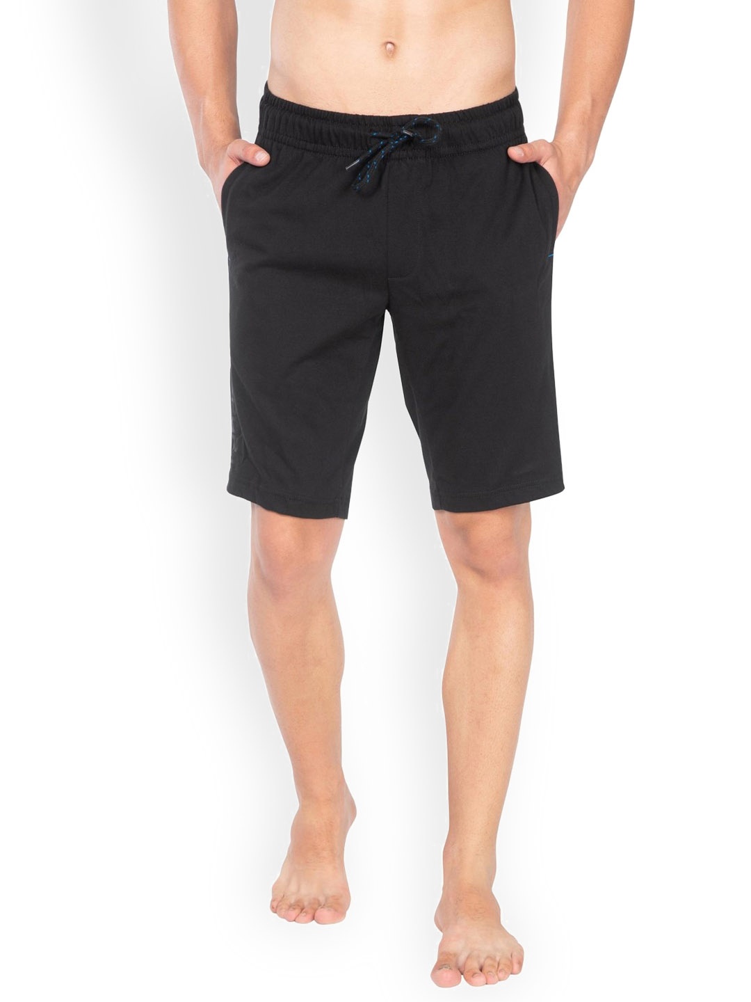 

Jockey Men Black Solid Lounge Shorts