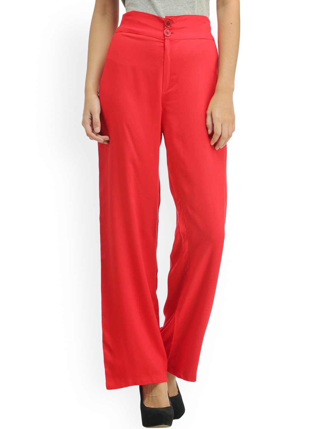 

Cottinfab Red Palazzo Trousers