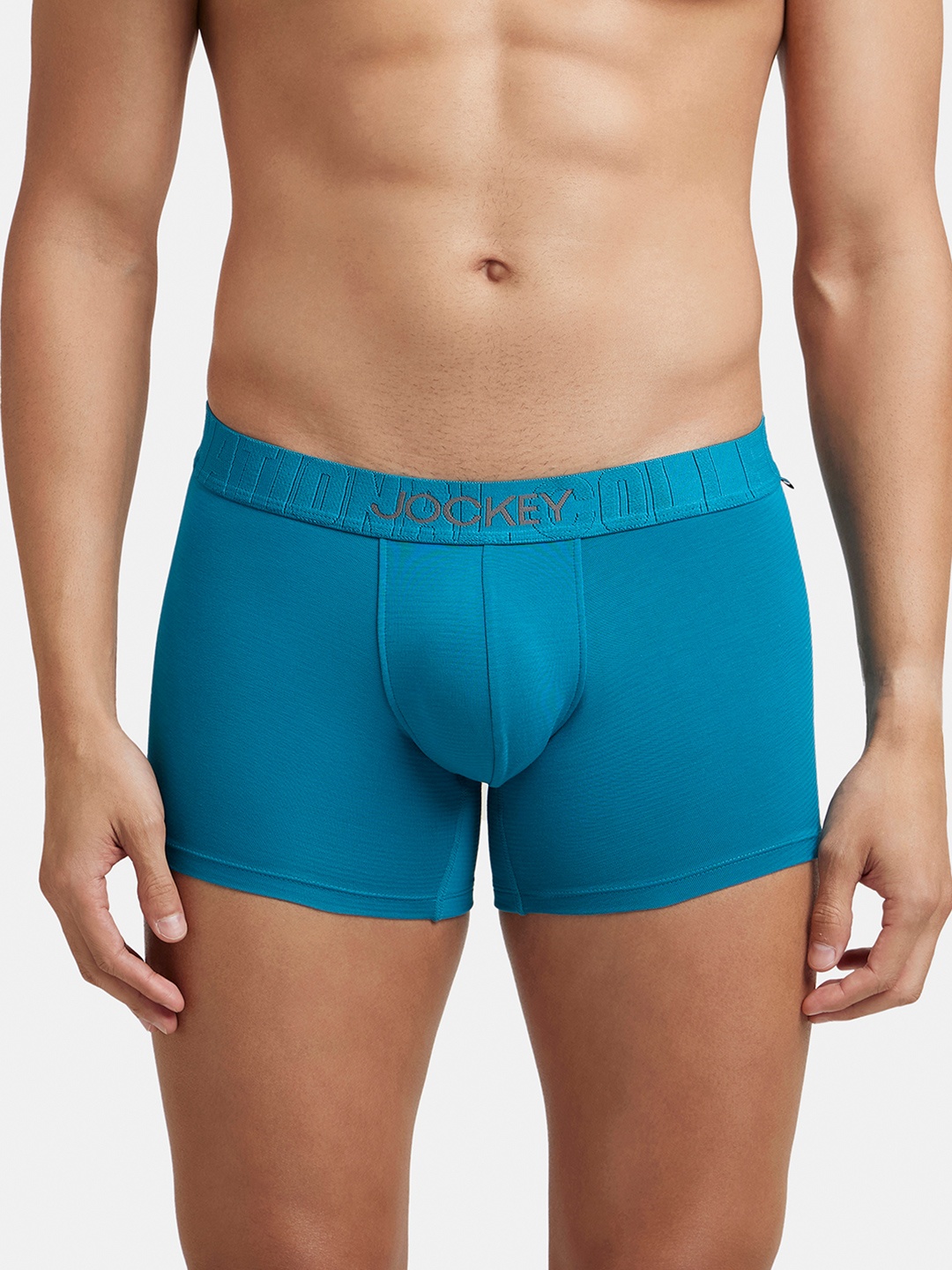 

Jockey Supima Cotton Stretch Solid Trunk with Ultrasoft Waistband-IC32, Teal