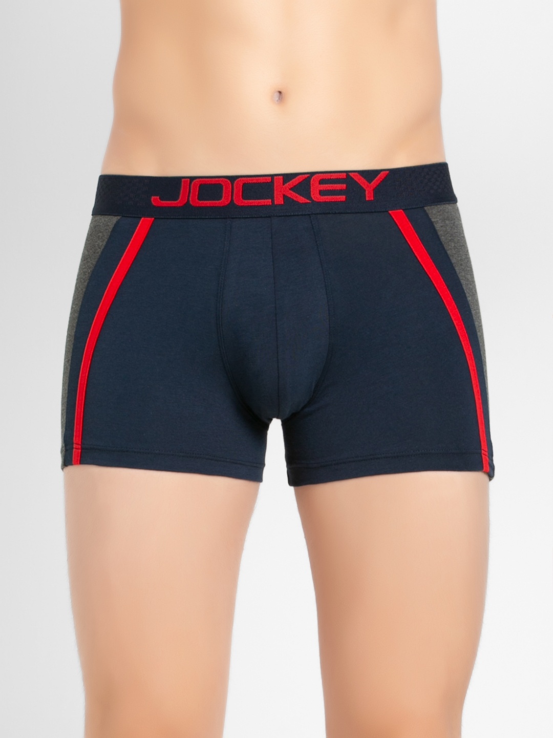 

Jockey Men Navy Blue Solid Trunks US21-0105