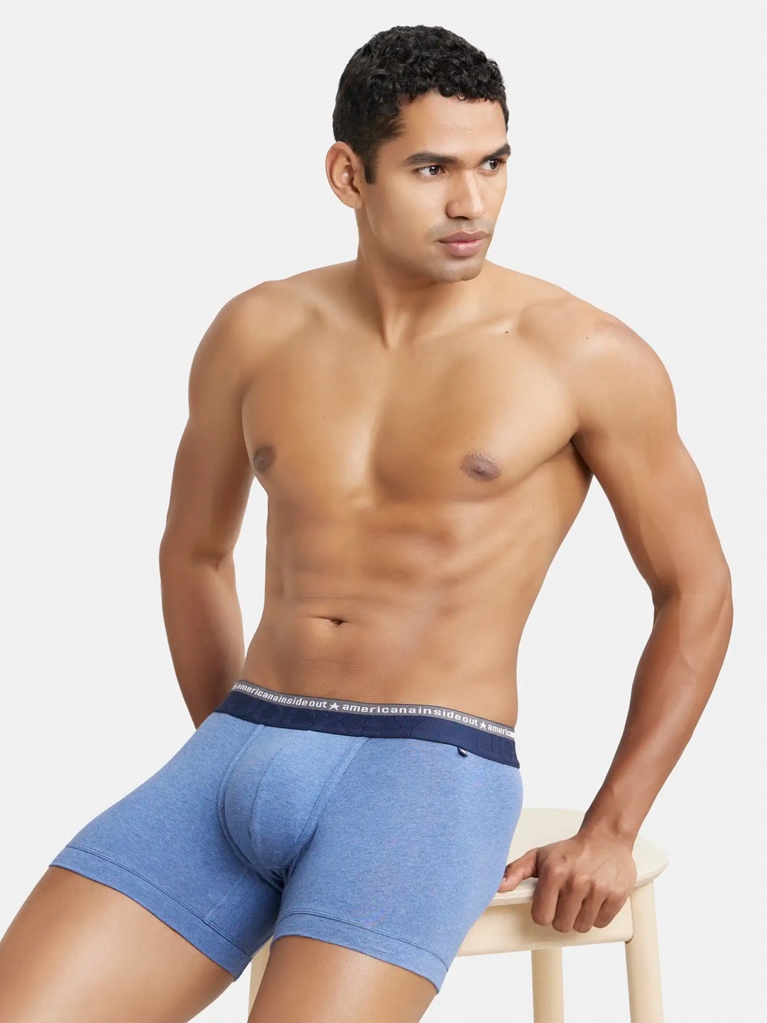 

Jockey Stretchable Trunk with Ultrasoft Waistband-US60, Blue