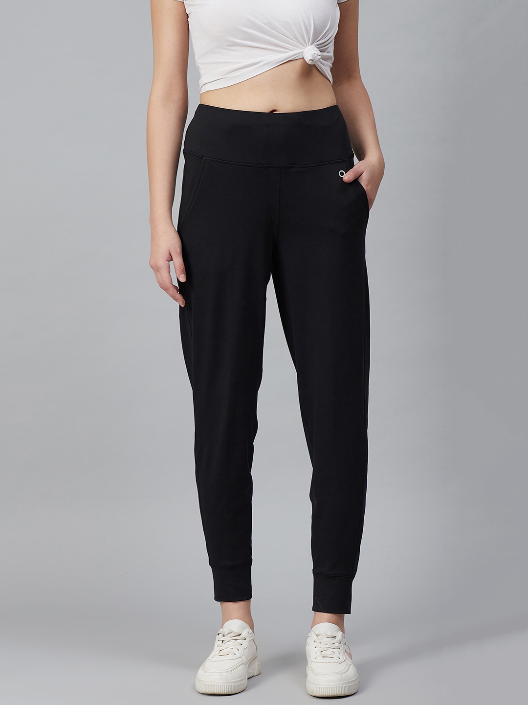 

Marks & Spencer Women Black Straight Fit Joggers
