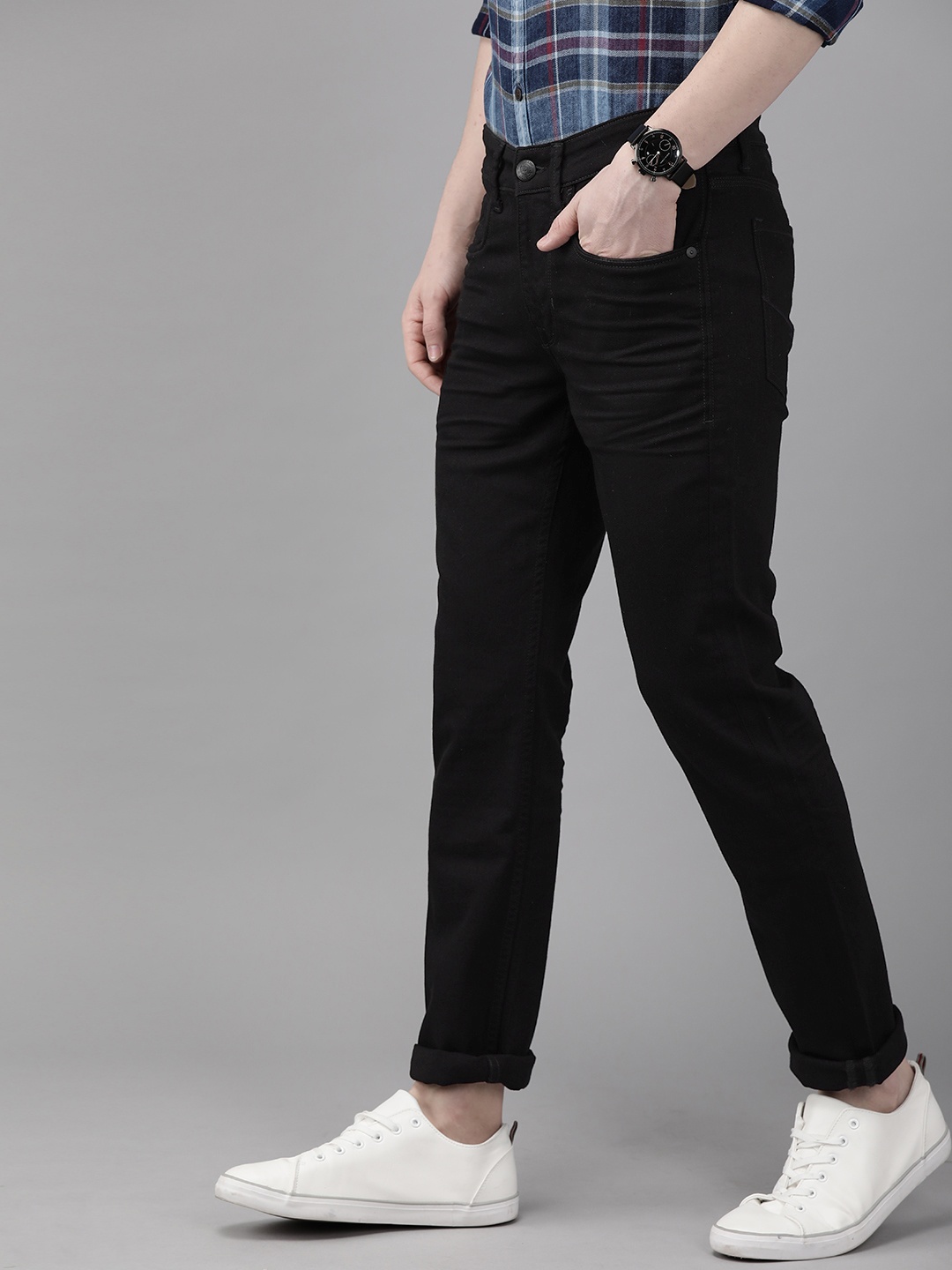 

U.S. Polo Assn. Denim Co. Men Black Regallo Skinny Fit Clean Look Stretchable Jeans