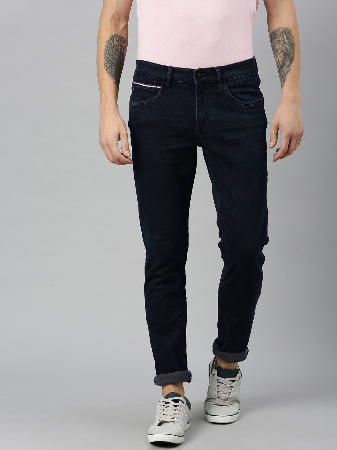 

U.S. Polo Assn. Denim Co. Men Blue Slim Fit Mid-Rise Clean Look Jeans