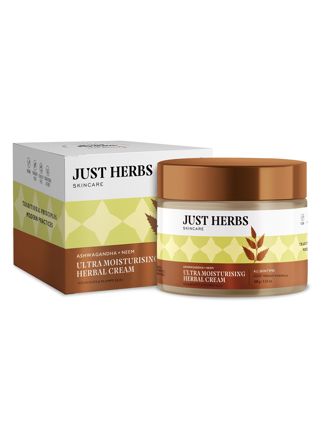 

Just Herbs Herbal Nourishing Day Cream For For Dry Skin 100 g